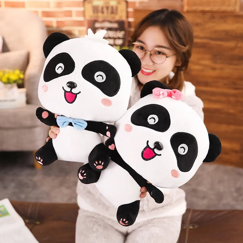 Thú Nhồi Bông Hình Gấu Trúc 22Cm Siêu Mềm Dễ Thương Cho Bé