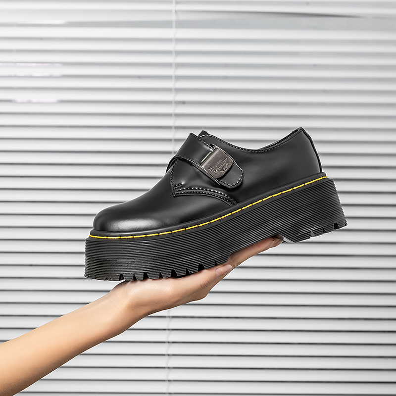 Giày Martin Da Đế Dày 5.5cm Cho Nam