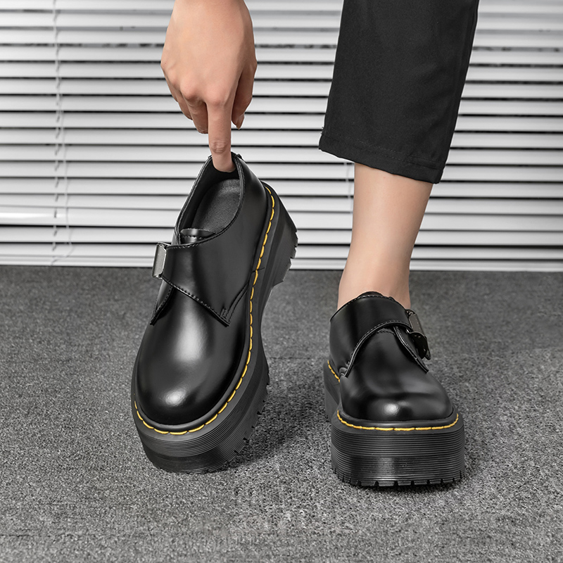 Giày Martin Da Đế Dày 5.5cm Cho Nam