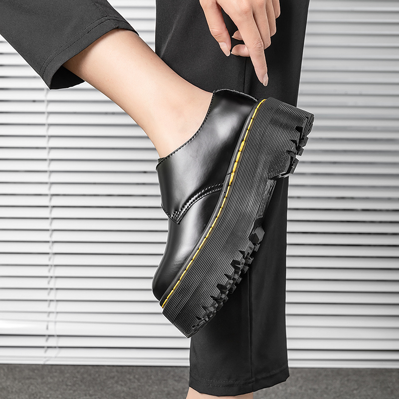 Giày Martin Da Đế Dày 5.5cm Cho Nam