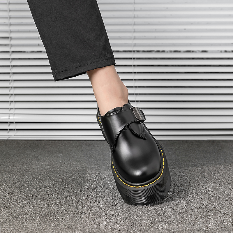 Giày Martin Da Đế Dày 5.5cm Cho Nam