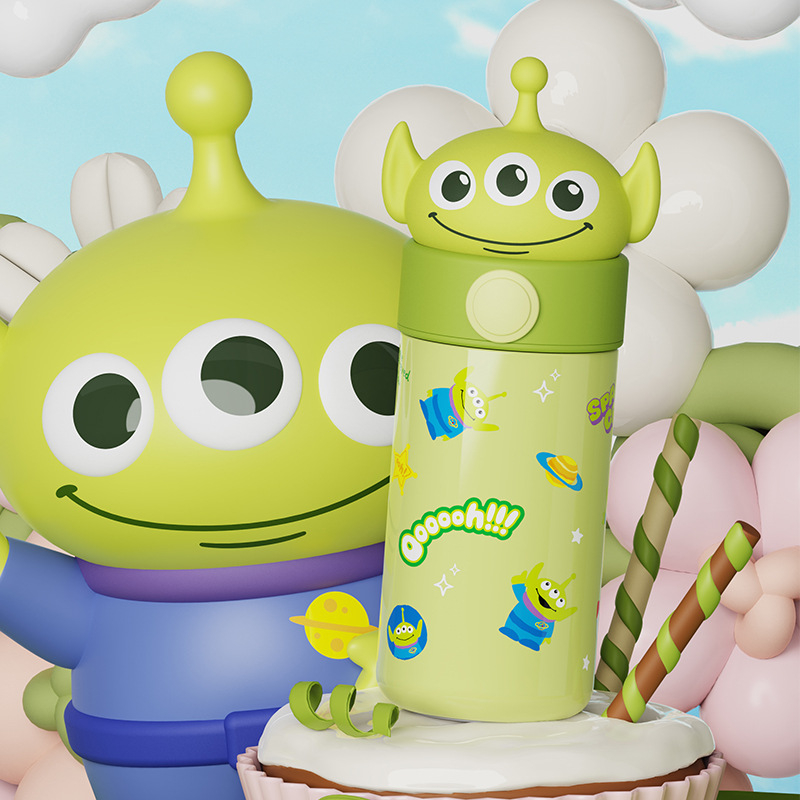 SANRIO Bình Nước Giữ Nhiệt Bằng Thép Không Gỉ 316 Họa Tiết Hoạt Hình Dễ Thương Cho Học Sinh