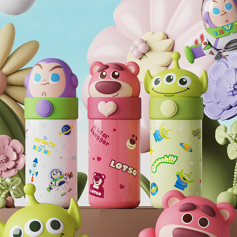 SANRIO Bình Nước Giữ Nhiệt Bằng Thép Không Gỉ 316 Họa Tiết Hoạt Hình Dễ Thương Cho Học Sinh