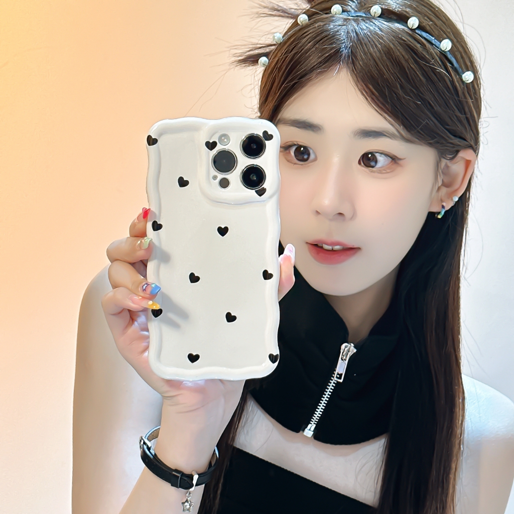 Ốp Điện Thoại tpu Mềm Họa Tiết Chấm Bi Cho iphone 15promax 15pro 14promax 13 pro max 12 pro max 11