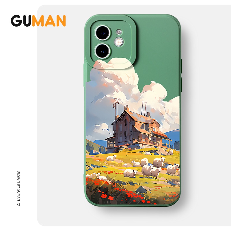 Ốp lưng GUMAN Mềm độc lạ dễ thương đẹp Cho iPhone 15 14 13 12 11 Pro Max SE 2020 X XR XS 8 7 ip 6S 6 Plus kute XYB2050