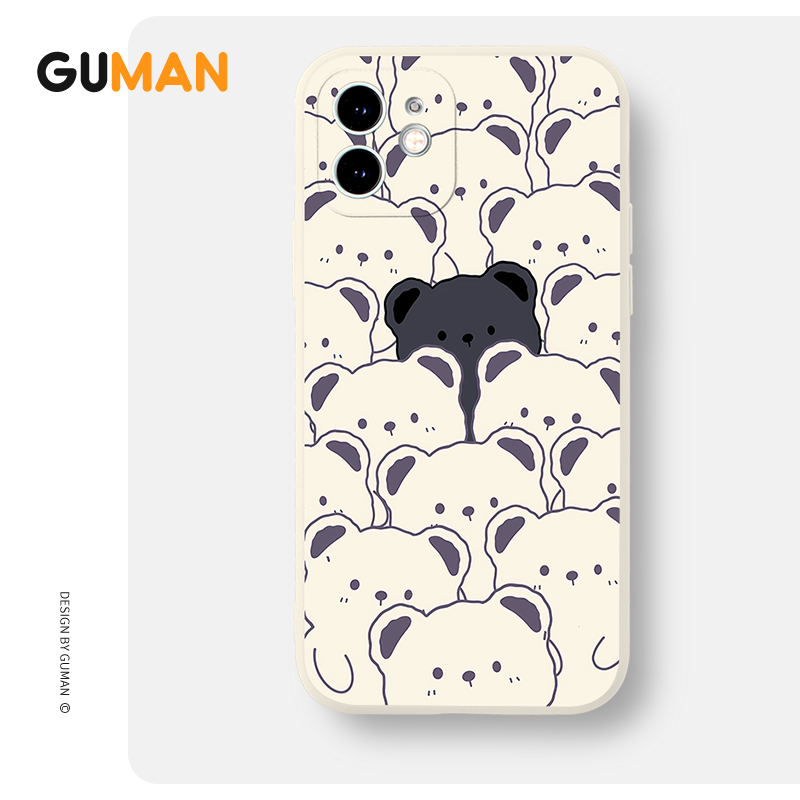 Ốp lưng GUMAN Mềm nam nữ cặp đôi dễ thương đẹp Cho iPhone 15 14 13 12 11 Pro Max SE 2020 X XR XS 8 7 ip 6S 6 Plus kute XYB2065