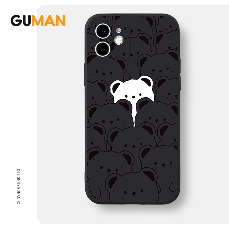 Ốp lưng GUMAN Mềm nam nữ cặp đôi dễ thương đẹp Cho iPhone 15 14 13 12 11 Pro Max SE 2020 X XR XS 8 7 ip 6S 6 Plus kute XYB2065