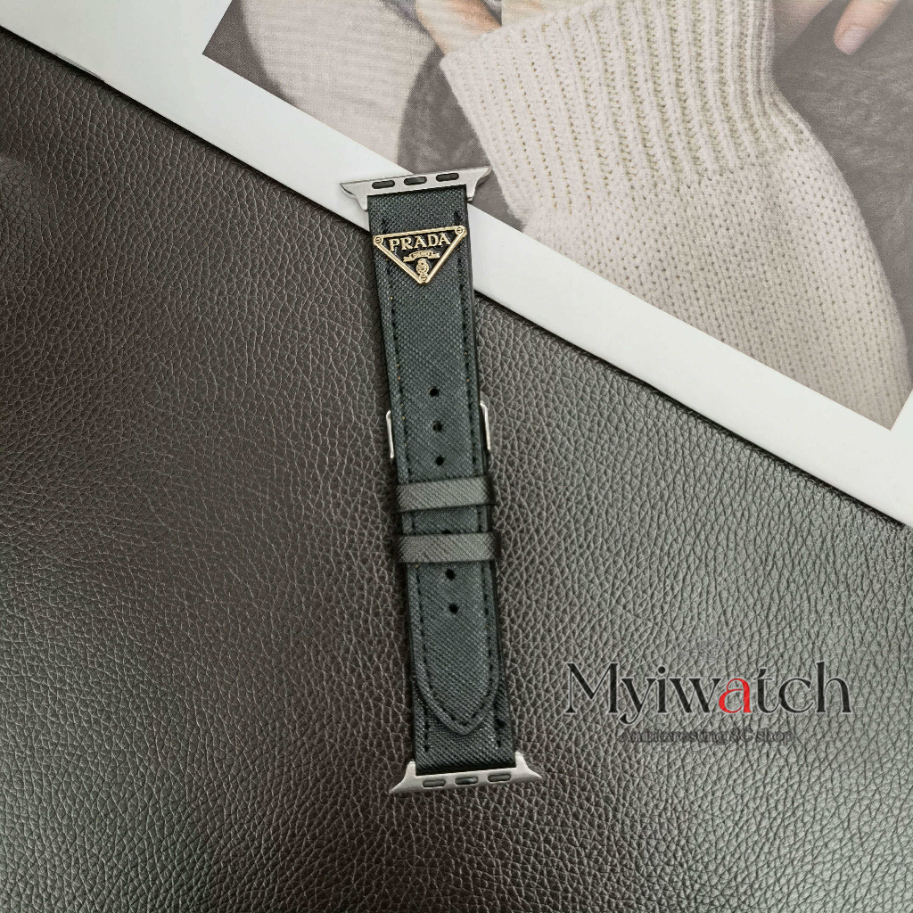 Dây Đeo Đồng Hồ Bằng Da Mỏng Thời Trang Sáng Tạo Cho iWatch series 8 7 6 SE 5 4 3 2 1 40mm 41mm 44mm 45mm 42mm 38mm 49mm