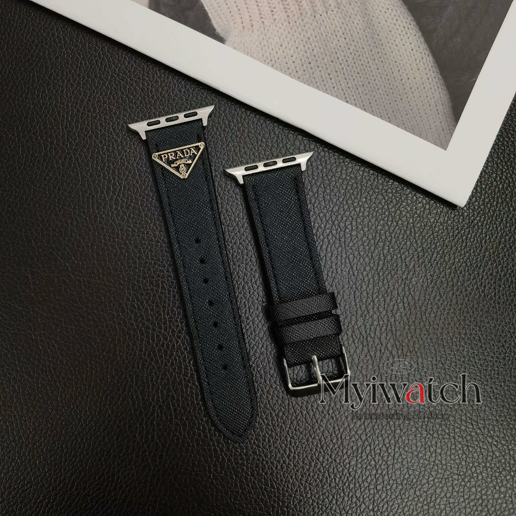 Dây Đeo Đồng Hồ Bằng Da Mỏng Thời Trang Sáng Tạo Cho iWatch series 8 7 6 SE 5 4 3 2 1 40mm 41mm 44mm 45mm 42mm 38mm 49mm