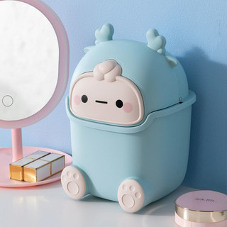 Thùng Rác Mini Để Bàn Họa Tiết Hoạt Hình Xinh Xắn Dành Cho Bé