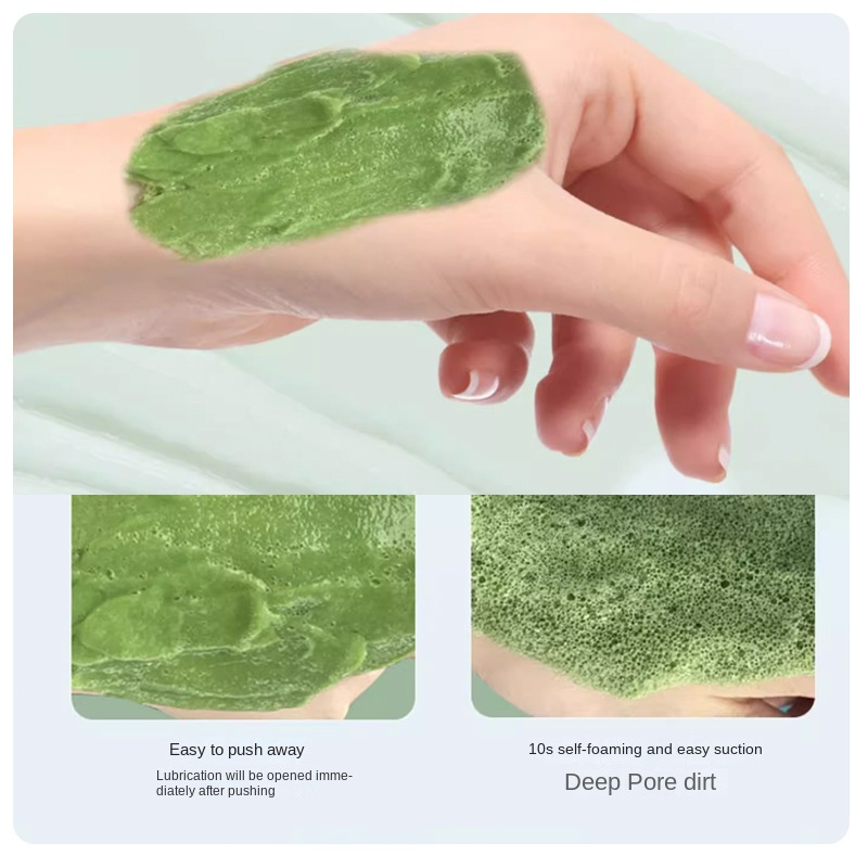 Mặt Nạ Bùn Bong Bóng Centella Asiatica Làm Sạch Sâu Lỗ Chân Lông Và Loại Bỏ Mụn Đầu Đen