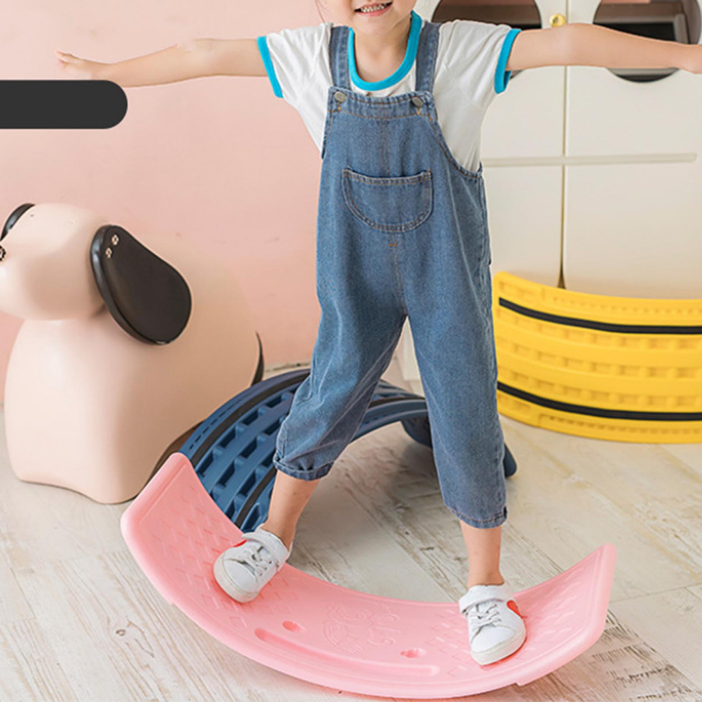 Ván thăng bằng, Ván bập bênh, Bảng cân bằng - Đồ chơi Bập bênh nhựa cho bé Chịu lực 60kg Rèn luyện Thể chất Cân bằng cho bé - LUCKYBABY