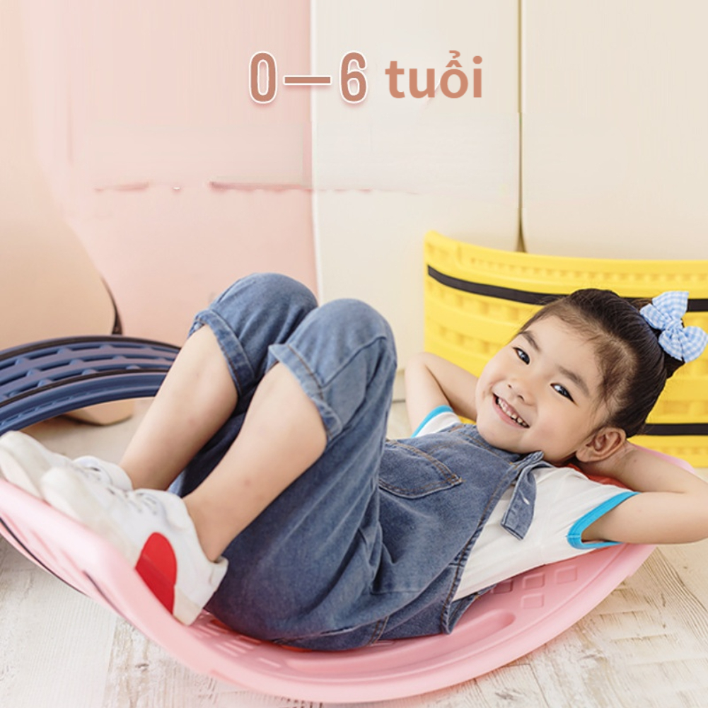 Ván thăng bằng, Ván bập bênh, Bảng cân bằng - Đồ chơi Bập bênh nhựa cho bé Chịu lực 60kg Rèn luyện Thể chất Cân bằng cho bé - LUCKYBABY