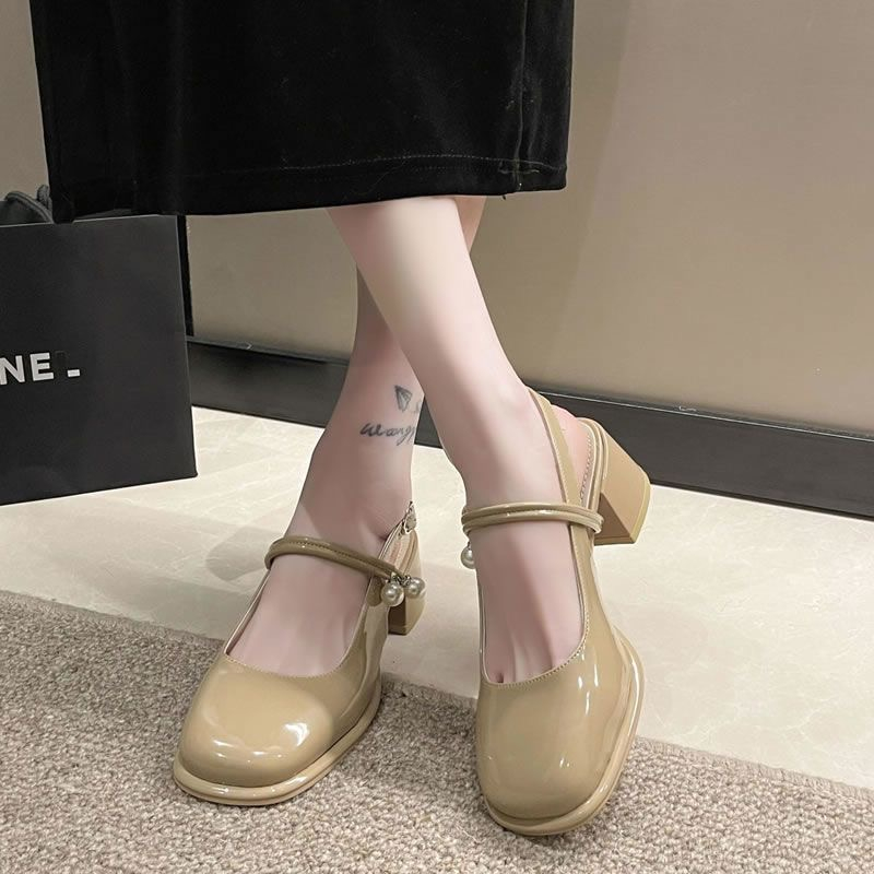 Giày Da Đế Dày Thời Trang Pháp Xinh Xắn Dành Cho Nữ giày nữ lolita