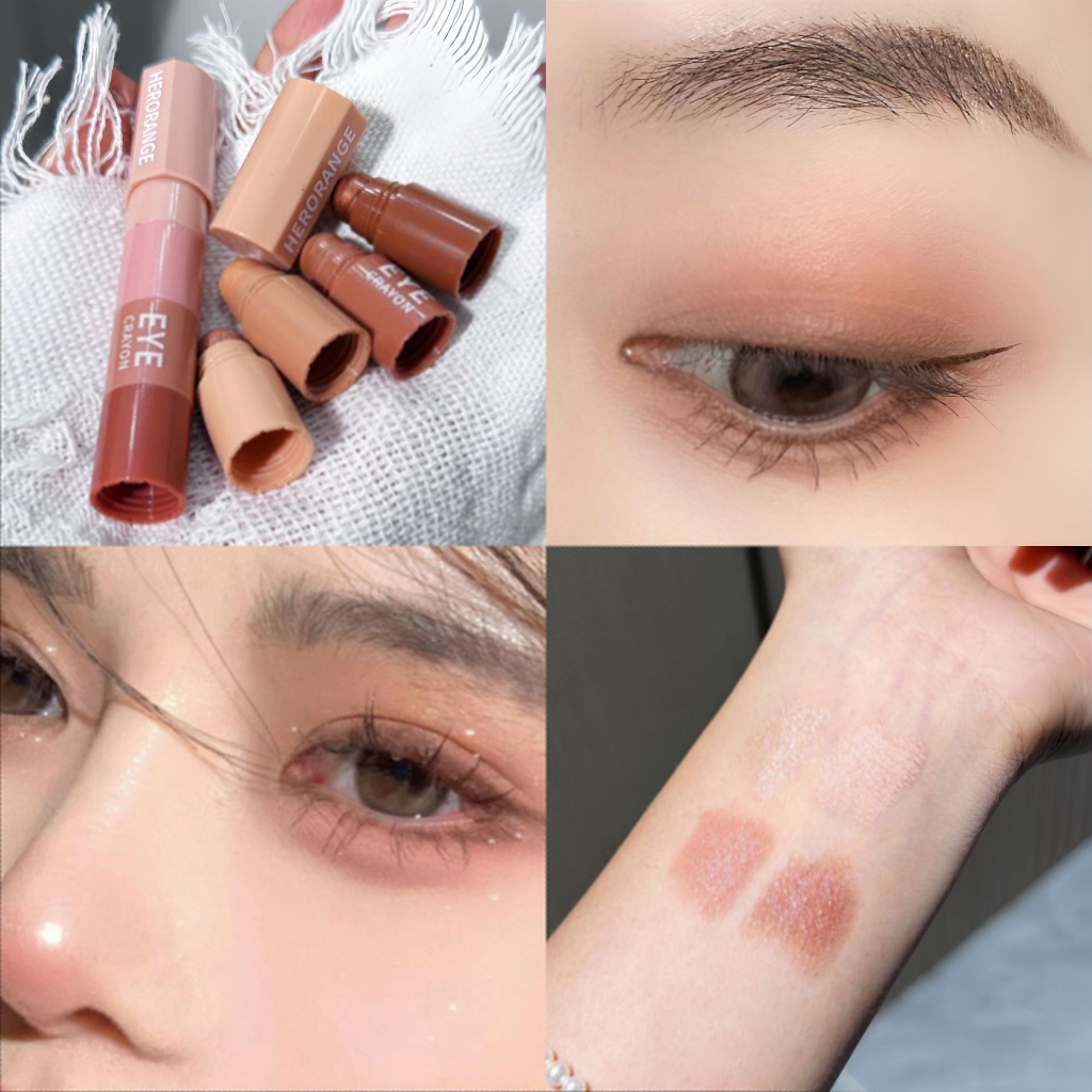 Bộ 4 Phấn Mắt Dạng Bút GECOMO Màu Sắc Long Lanh Quyến Rũ