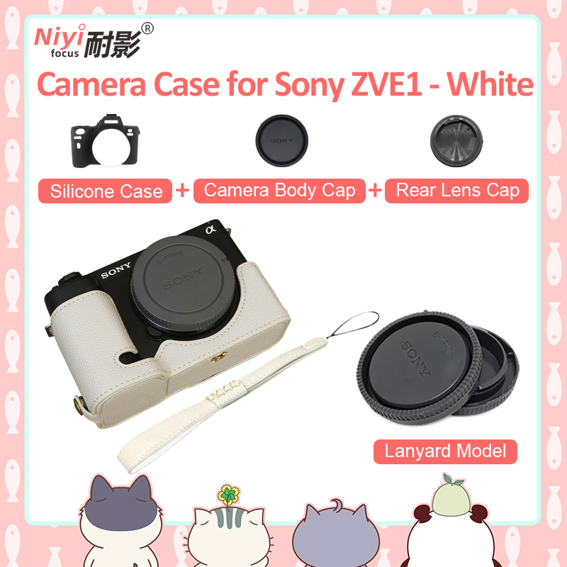 Ốp Lưng Da PU Bảo Vệ Máy Ảnh Điện Thoại Sony ZVE1 ZV-E1