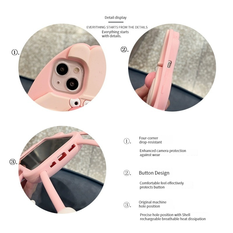 《Lén lút giấu không được》 Triệu Lộ Tư Tang Trĩ Tương tự Răng thỏ Tương thích iphone 11 12 13 14 pro max