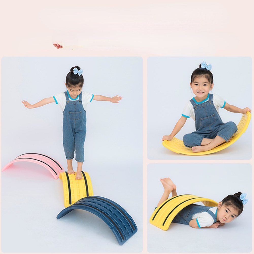 Ván thăng bằng, Ván bập bênh, Bảng cân bằng - Đồ chơi Bập bênh nhựa cho bé Chịu lực 60kg Rèn luyện Thể chất Cân bằng cho bé - LUCKYBABY