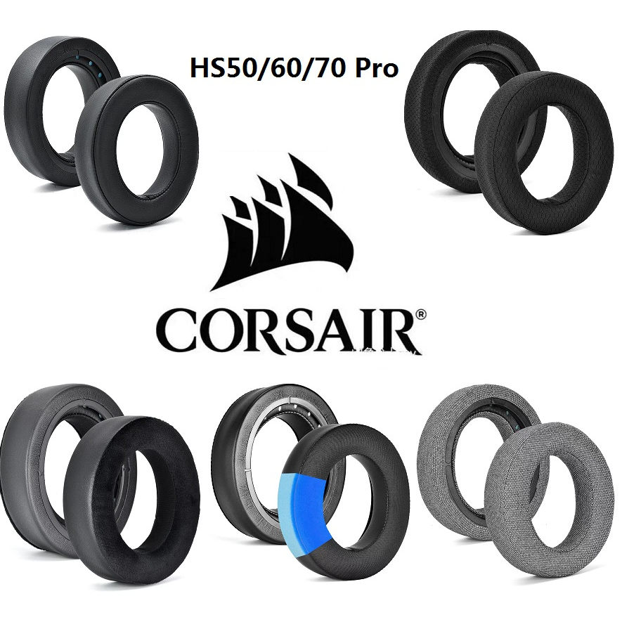Cặp Mút Đệm Tai Nghe Thay Thế Chất Lượng Cao Cho Corsair HS50 / HS60 / HS70 Pro