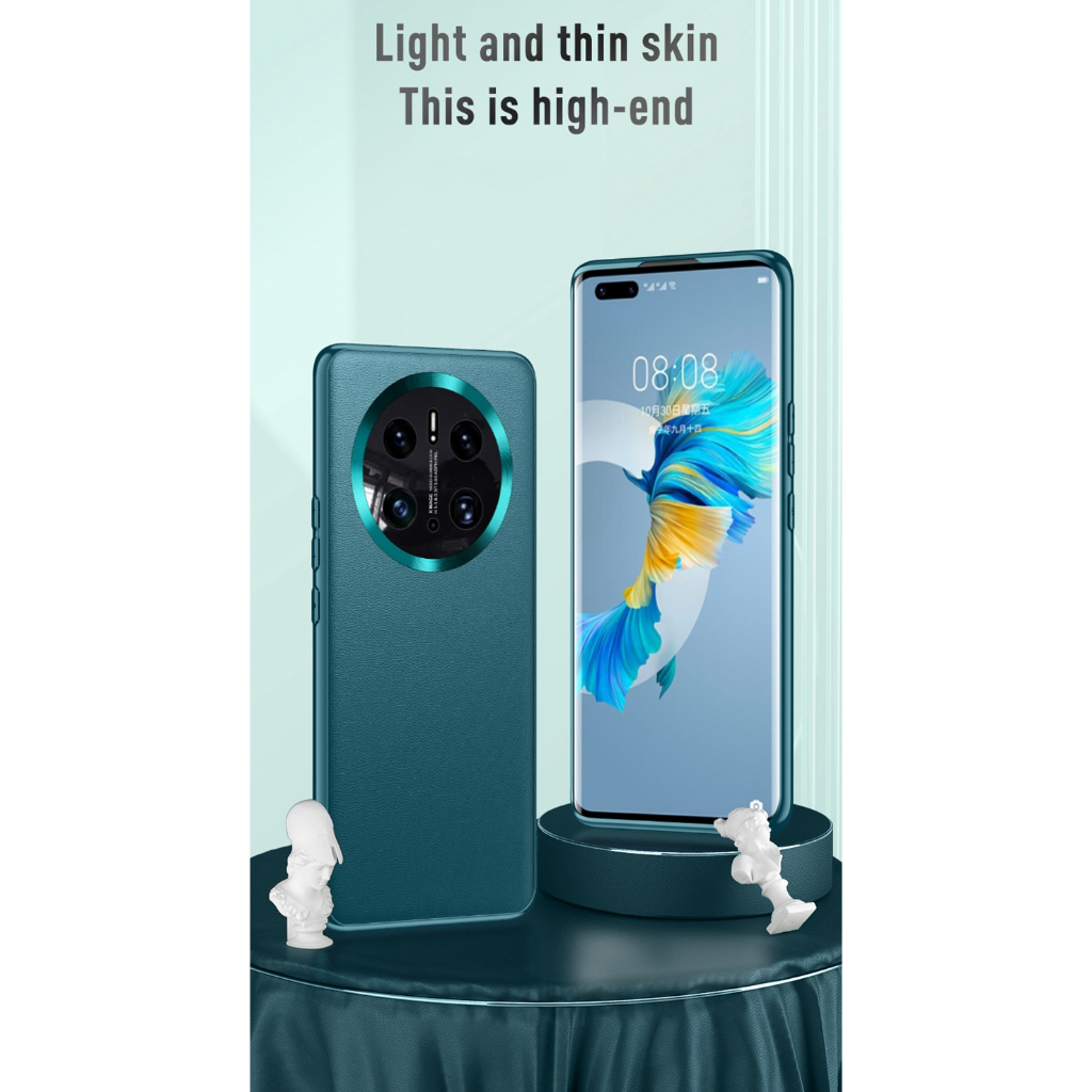 Ốp Điện Thoại Da PU Viền Silicon Dẻo Sang Trọng Cho Huawei Mate 40 Pro Mate 50 Pro Mate 30 Pro Mate20 Pro Mate 40 Pro Plus