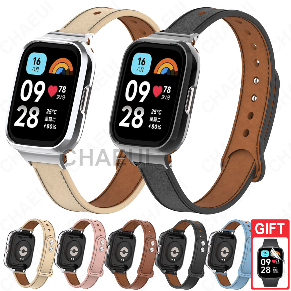 Dây Da Thay Thế Cho Đồng Hồ Đeo Tay Redmi Watch 3 Active 2 Lite