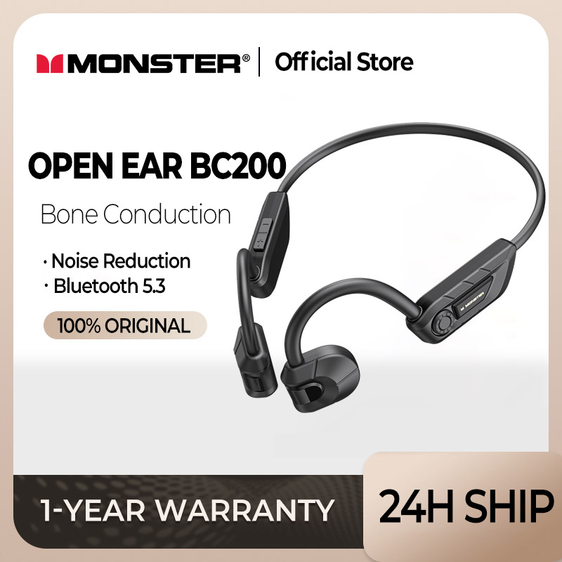 Monster Open Ear BC200 Tai nghe thể thao chơi game không dây TWS chống ồn có micro rảnh tay