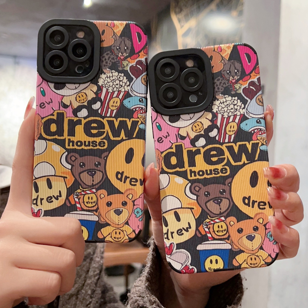 The drew house cho iphone 7/8 iphone se2020 / se3 7plus / 8plus iphone x / xs xr iphone xs max iphone 11 iphone 11 pro 11 pro max max vỏ ốp điện thoại dễ thương vỏ chống sốc