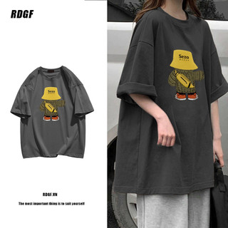  Áo Thun Tay Ngắn Chất Liệu Cotton In Họa Tiết Chú Gấu Nhỏ Dễ Thương Thời Trang Cho Nữ 
