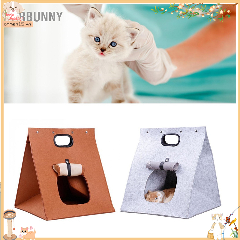 Phổ biến Nỉ Mèo Nhà Có Thể Tháo Rời Giặt Gấp Được Tích Hợp Túi Ngủ Cho Con Chó