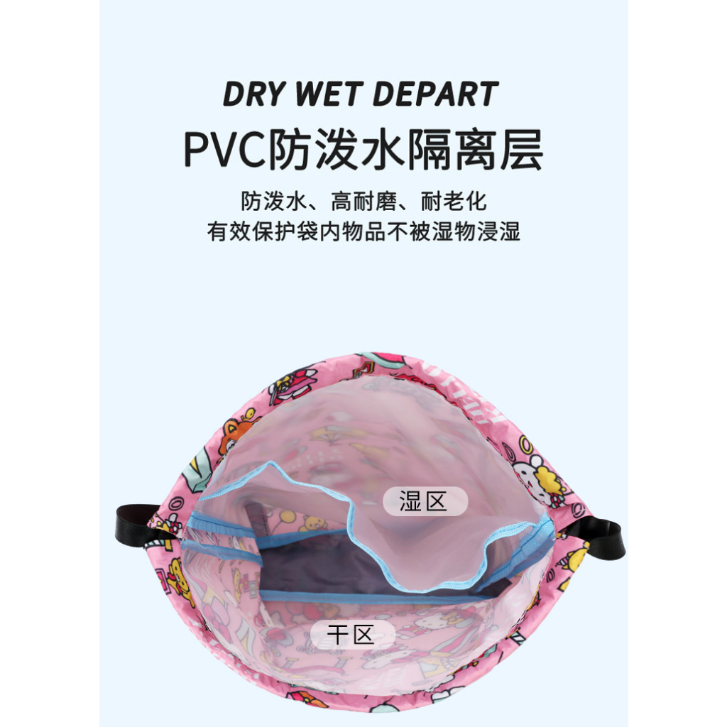 Balo Dây Rút Chống Thấm Nước Thời Trang Đi Biển Mùa Hè Cho Bé