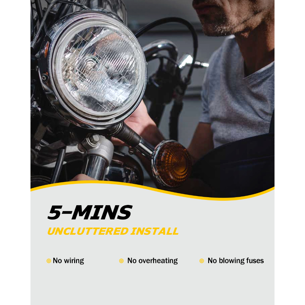 Novsight Đèn Pha LED M62 H4 45W 10000LM Cho Xe Mô Tô