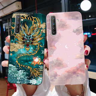 Ốp Điện Thoại TPU Silicone Mềm Màu Kẹo In Hình Rồng Cho Realme XT / Realme X2 RealmeXT RealmeX2 RMX1921