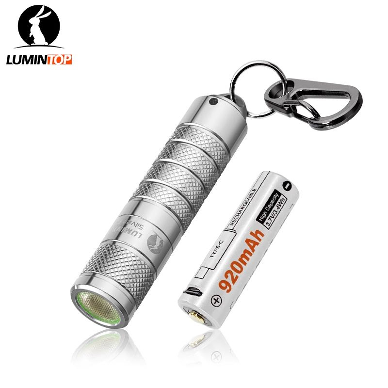 Móc Khóa Đèn Pin Mini Màu Bạc 760 Lumens Chính Hãng