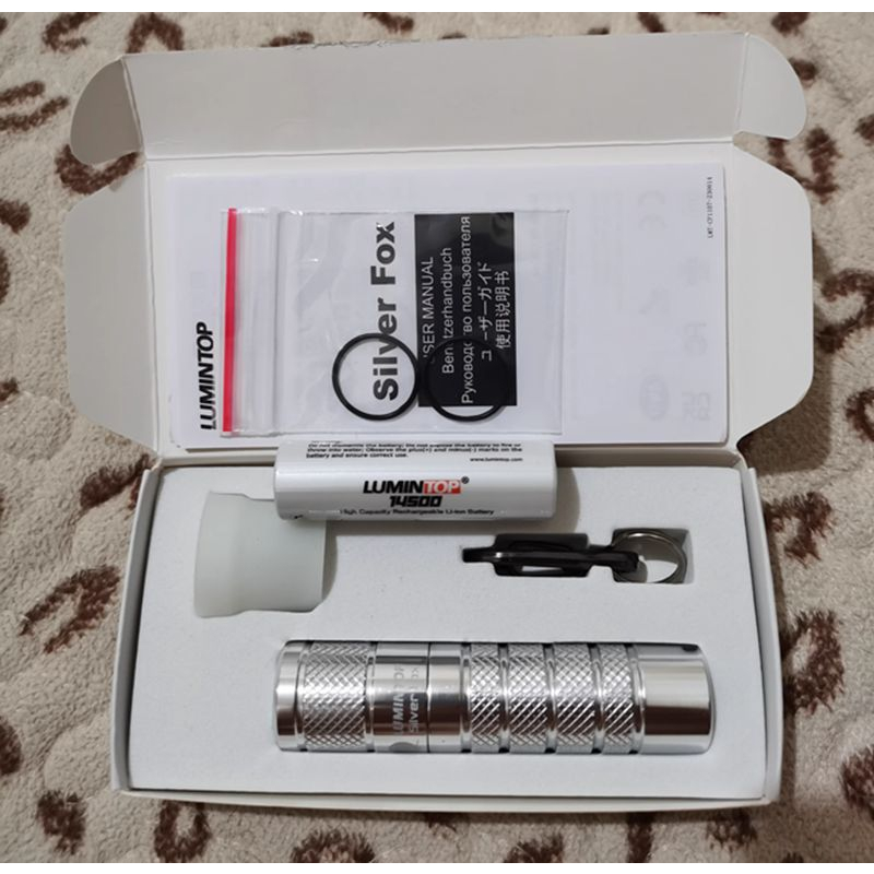 Móc Khóa Đèn Pin Mini Màu Bạc 760 Lumens Chính Hãng