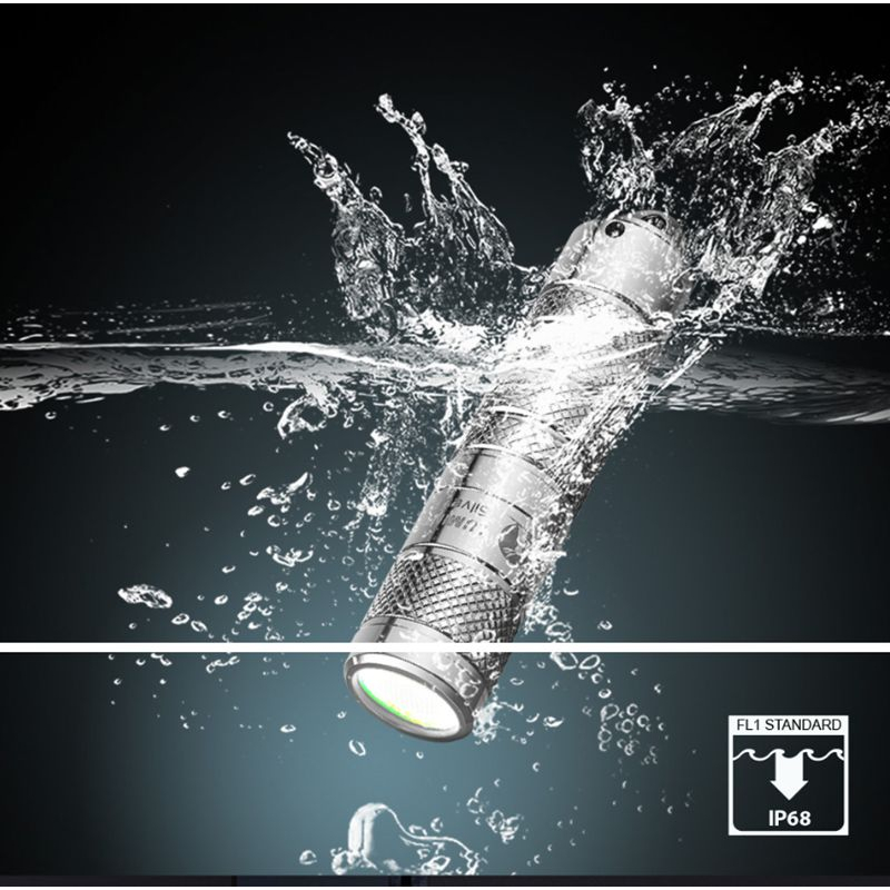 Móc Khóa Đèn Pin Mini Màu Bạc 760 Lumens Chính Hãng