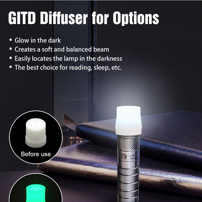 Móc Khóa Đèn Pin Mini Màu Bạc 760 Lumens Chính Hãng