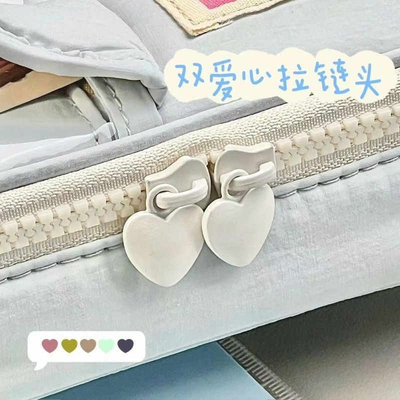 Túi Đựng Bút Hai Ngăn Có Khóa Kéo Đa Năng Phong Cách Retro