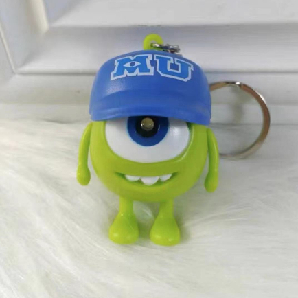 Móc Khóa Hình Quái Vật Mắt To Dễ Thương Có Thể Nói Iloveyou Confession Phát Sáng