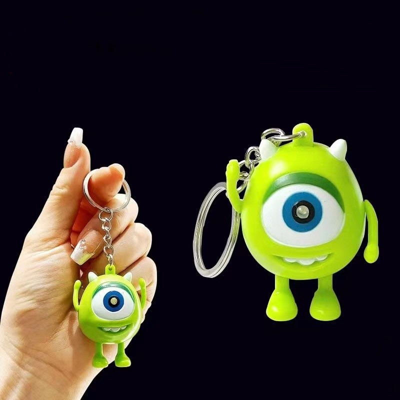 Móc Khóa Hình Quái Vật Mắt To Dễ Thương Có Thể Nói Iloveyou Confession Phát Sáng