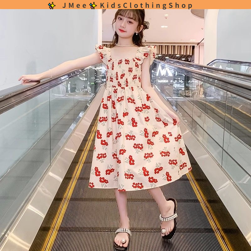 Đầm Công Chúa Không Tay Thời Trang Mùa Hè Cho Bé Gái 3-14 Tuổi