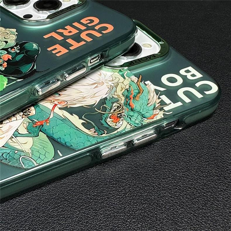 Ốp Điện Thoại Cứng Chống Rơi Họa Tiết Hoạt Hình Kiểu Trung Hoa iPhone 14 13 12 pro max 14 pro max 13 pro max 11