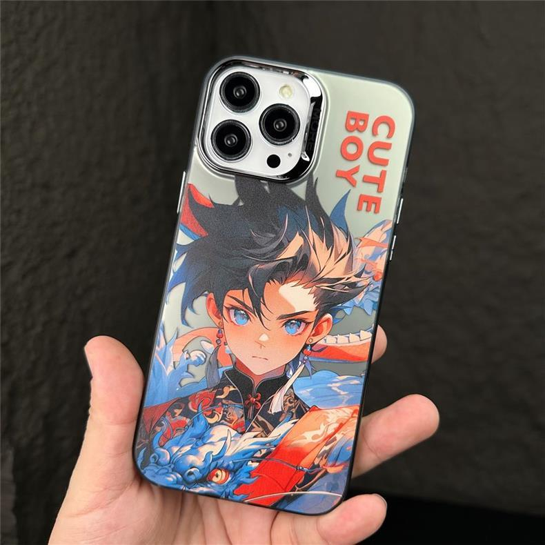 Ốp Điện Thoại Cứng Chống Rơi Họa Tiết Hoạt Hình Kiểu Trung Hoa iPhone 14 13 12 pro max 14 pro max 13 pro max 11