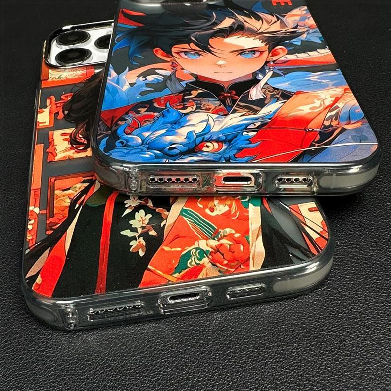 Ốp Điện Thoại Cứng Chống Rơi Họa Tiết Hoạt Hình Kiểu Trung Hoa iPhone 14 13 12 pro max 14 pro max 13 pro max 11