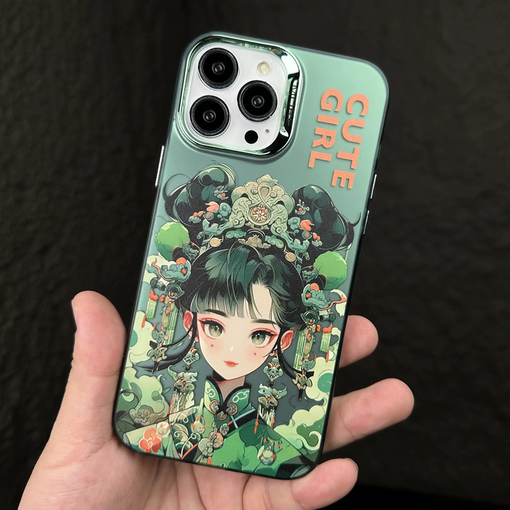 Ốp Điện Thoại Cứng Chống Rơi Họa Tiết Hoạt Hình Trung Hoa iPhone 14 13 12 pro max 14 pro max 13 pro max 11