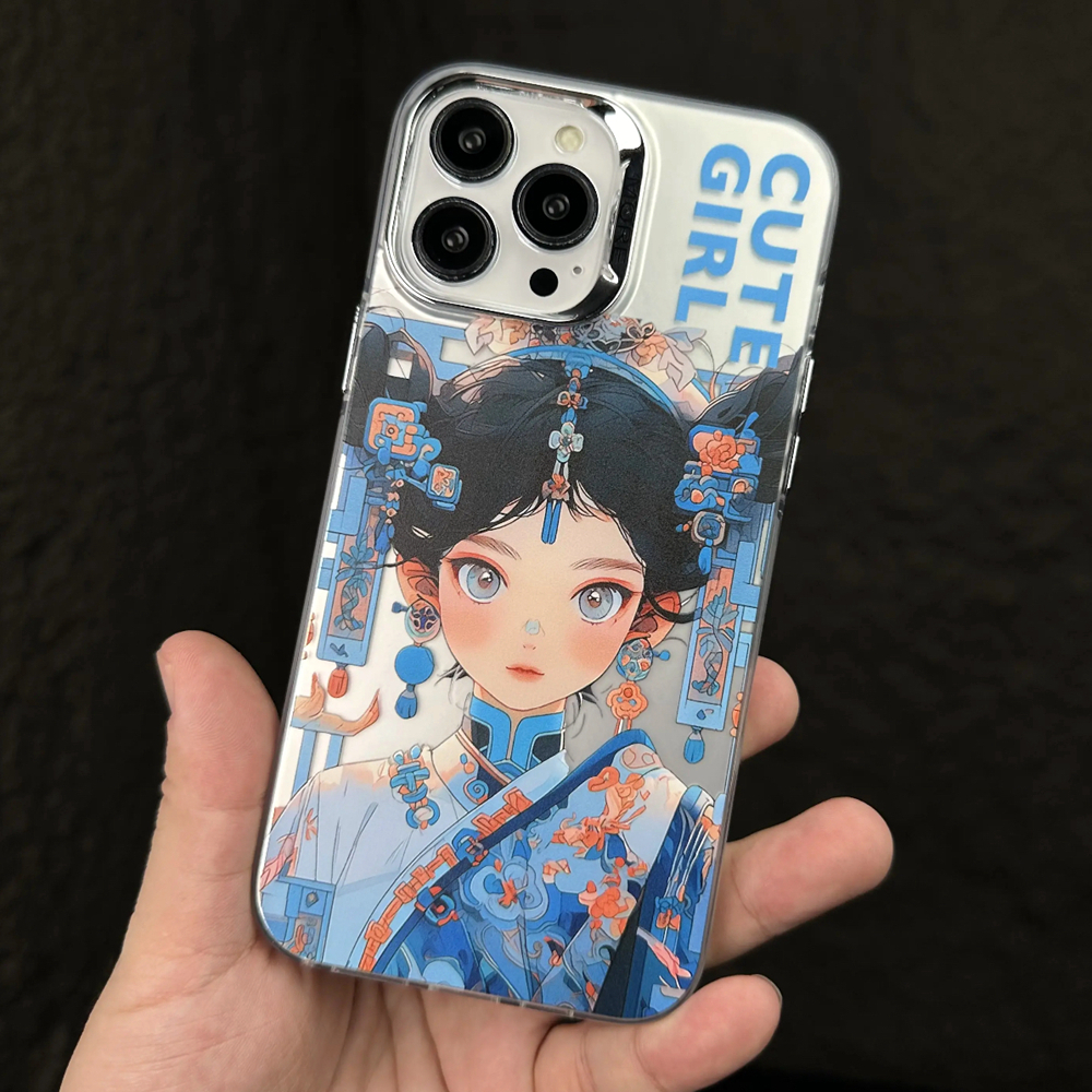 Ốp Điện Thoại Cứng Chống Rơi Họa Tiết Hoạt Hình Trung Hoa iPhone 14 13 12 pro max 14 pro max 13 pro max 11