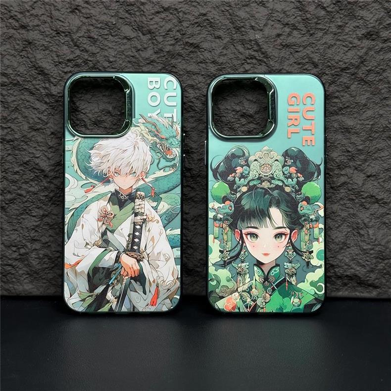 Ốp Điện Thoại Cứng Chống Rơi Họa Tiết Hoạt Hình Kiểu Trung Hoa iPhone 14 13 12 pro max 14 pro max 13 pro max 11