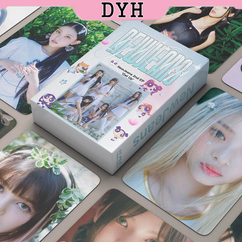 NewJeans LOMO Card Set 55 Tấm Thẻ Ảnh Hình Nhóm Nhạc