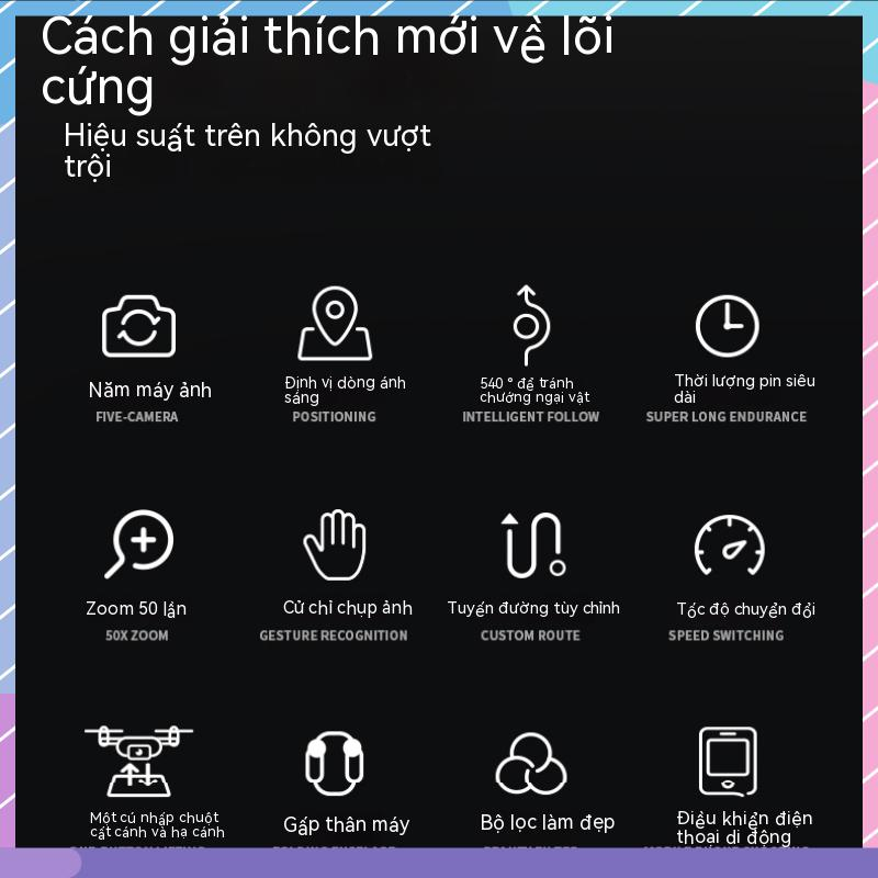 Máy Bay Điều Khiển Từ Xa Cảm Ứng Dòng Chảy UAV 6k aerial HD 3