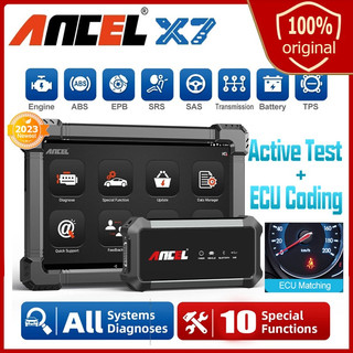 Máy quét obd2 chuyên nghiệp ancel x7 tpms dpf epb báo cáo in toàn hệ thống quét động cơ obd 2 chẩn đoán dụng cụ xe hơi