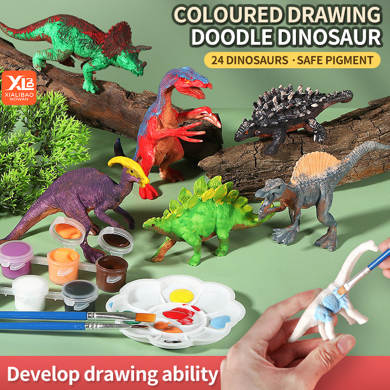 Mô Hình Khủng Long 3D DIY Tô Màu Nước Độc Đáo Cho Bé